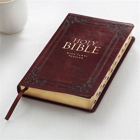 Kjv Deluxe T Bible Burgundy Luxleather Indexed Bibles