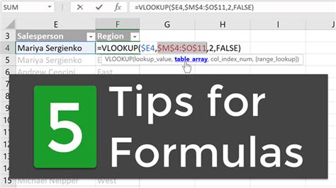 5 Formula Editing Tips For Excel Excel Campus
