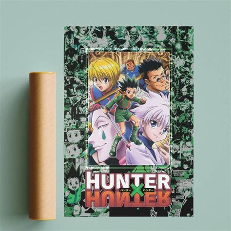 Hunter X Hunter Poster Hunter X Hunter Anime Poster Gon Killua Etsy