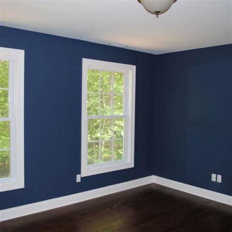 Blue colour shades for bedroom. Benjamin Moore Newburyport Blue. Paint color for basement ...
