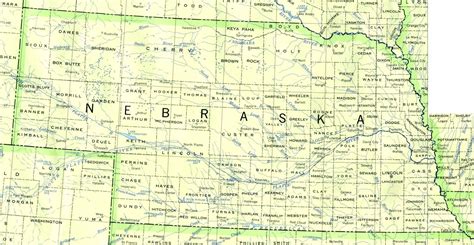 Nebraska Map Travel Information Hotels Accommodation And Real Estate
