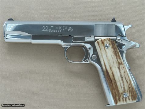 1988 Vintage Ultimate Bright Stainless Colt Mkiv Series 80 Government