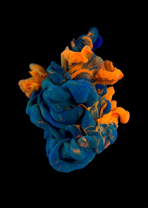 High Speed Photographs Of Ink In Water Alberto Seveso Creatives Wall