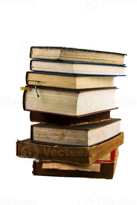 Stack Of Books Isolated On White Background 8508402 Png