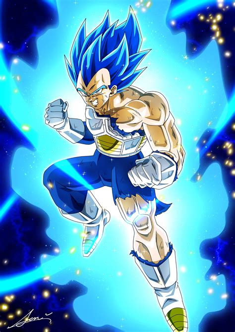 Anime Dragon Ball Super Vegeta Ssj Blue Full Power Hd
