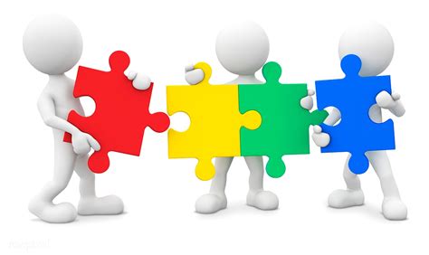Collaboration Clipart Puzzle Piece Person Hope For Three