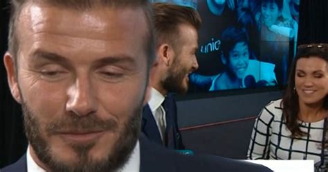 Watch David Beckham Giggle As He Talks About Embarrassing His Teenage
