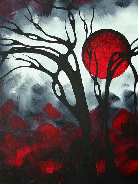 Abstract Gothic Art Original Landscape Painting Imagine I By Madart By