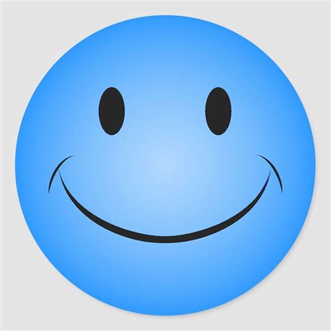 blue sticker zazzle emoji love smiley stickers