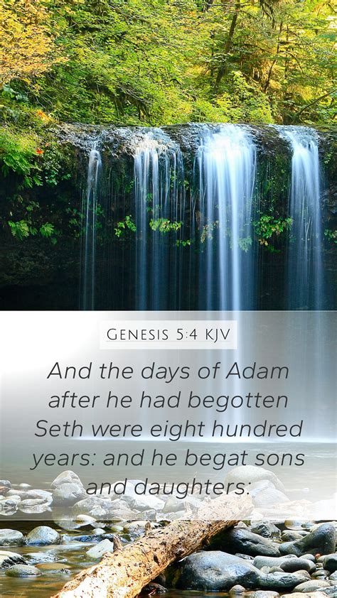Genesis 54 Kjv Mobile Phone Wallpaper And The Days Of Adam After He
