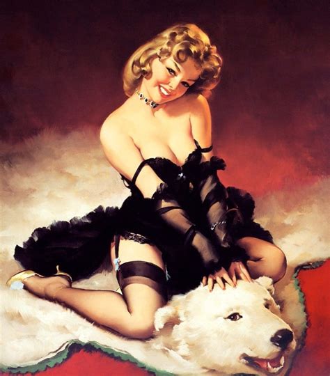 Vintage Gil Elvgren Pinup Girl Beautiful Silk Poster Art My XXX Hot Girl