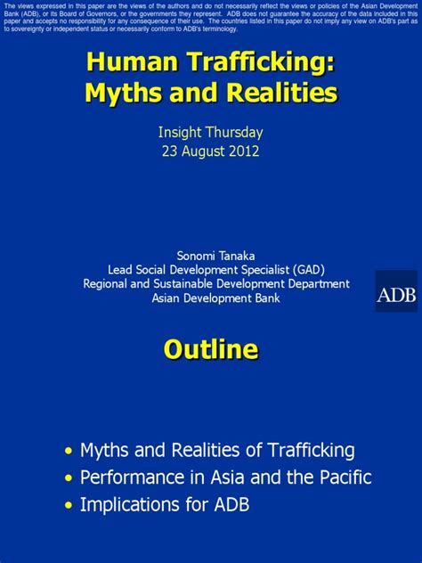 human trafficking myths and realities human trafficking sexual slavery