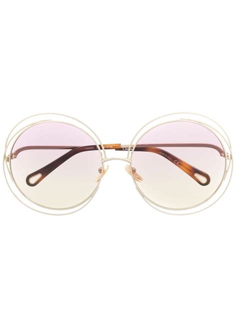 Chloé Eyewear Oversized Round Sunglasses Farfetch