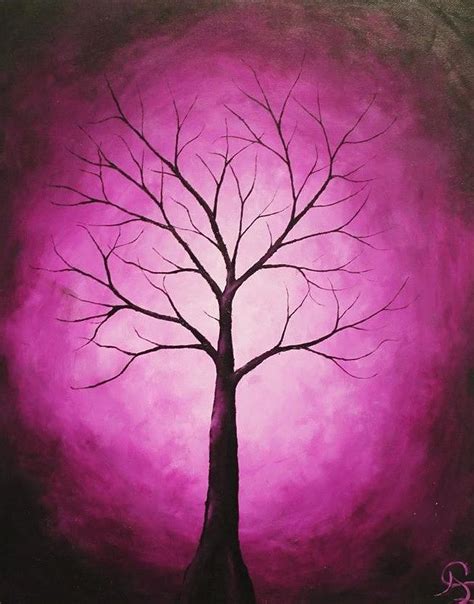 Pink Tree Painting By Jen Shearer Fine Art America