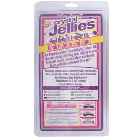 Crystal Jellies Anal Delight Trainer Kit Purple Dallas Novelty
