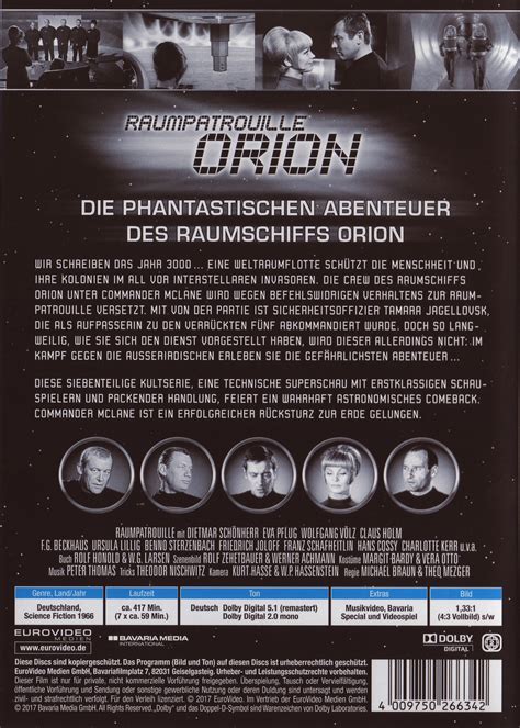 Raumpatrouille Orion Doppelpack Folgen 1 7 Dvd
