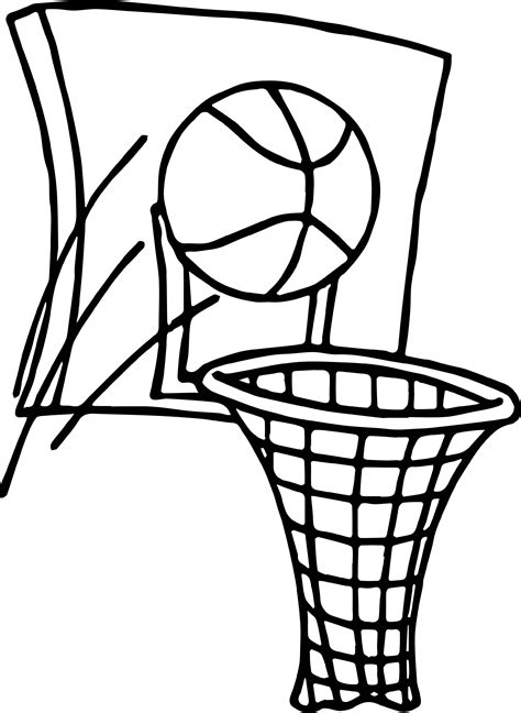 Basketball Ball Drawing Sketch Coloring Page