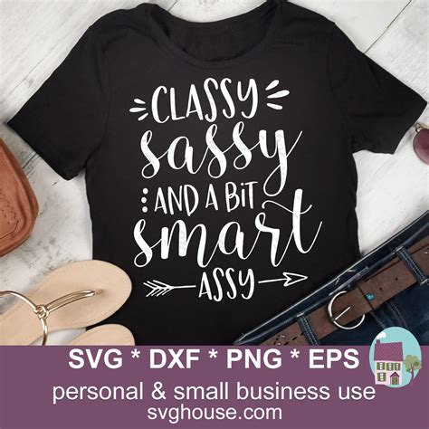 classy sassy and a bit smart assy svg files for cricut and etsy canada