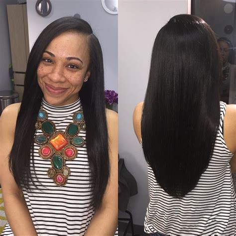 Quick weave frontal wig no needle no thread very detailed. TeQuerra Bush on Instagram: "Full sew in with minimal ...