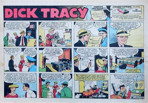 Dick Tracy By Chester Gould Large Half Page Color Sunday Comic May 27