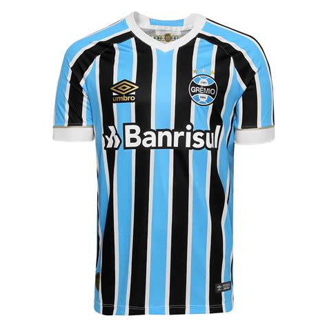 ˈɡɾẽmju ˌfutʃˈbɔw ˌpoɾtw ɐlɛˈɡɾẽsi), commonly known as grêmio, is a brazilian professional football club based in porto alegre, rio grande do sul. Gremio Home 2018/19 Soccer Jersey Shirt | SoccerFollowers.org