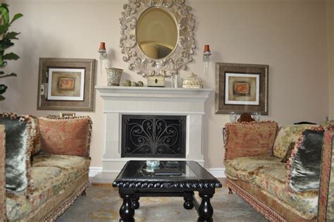Traditional Wood Fireplace - Traditional - Living Room - San Diego - by