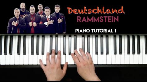 Deutschland Rammstein Piano Tutorial 1 Advanced Intermediate Youtube