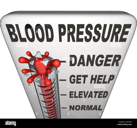 Hypertension Blood Pressure Elevated Dangerous Level Stock Photo Alamy