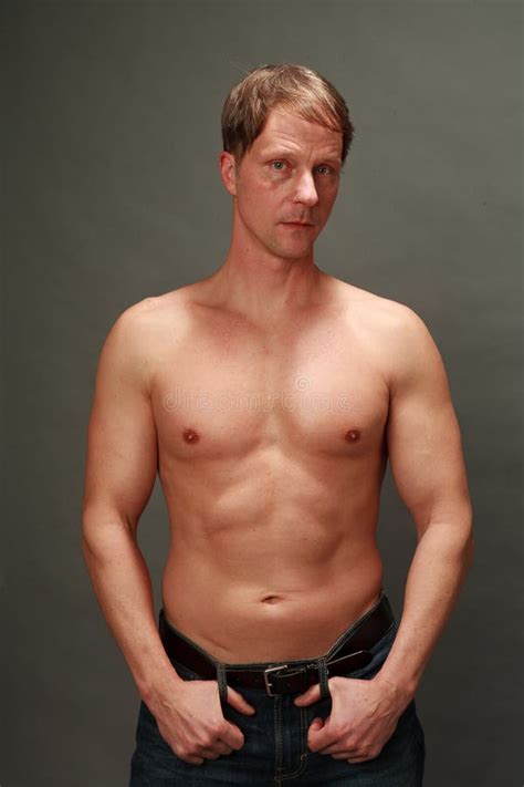 fit older male with no shirt stock image image of healthy gorgeous 21945789