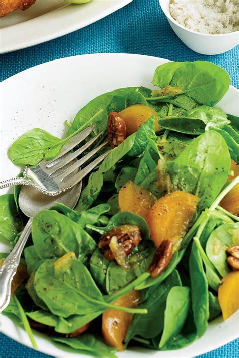 Spinach And Persimmon Salad Quick Side Dishes Holiday Side Dishes