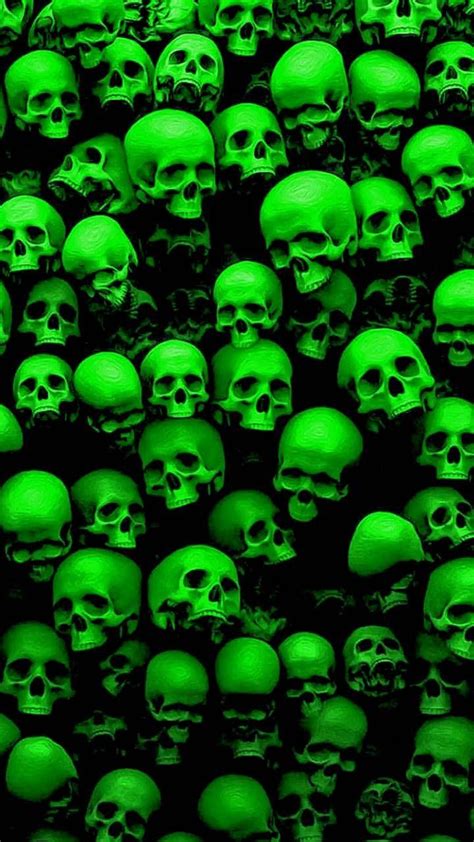 Green Fire Skull Wallpapers Top Free Green Fire Skull Backgrounds