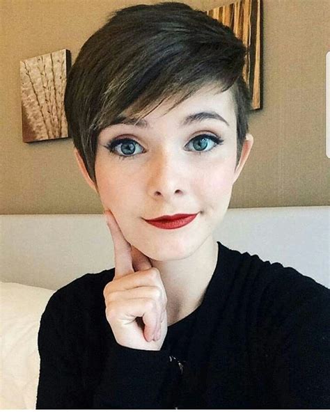this girl is so adorable pixie haircut for round faces round face haircuts short pixie