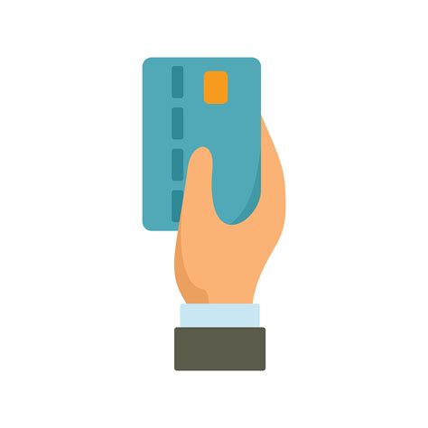 Bank teller credit card icon flat isolated vector 15115779 Vector Art