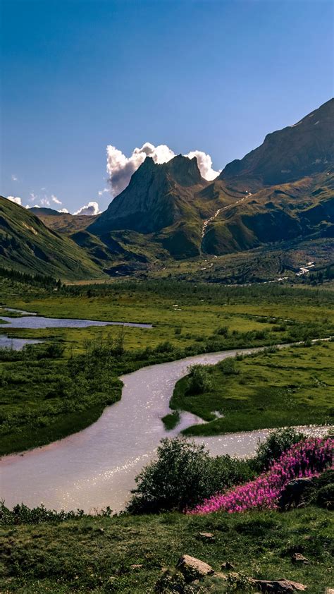 Beautiful Landscape Mountain River