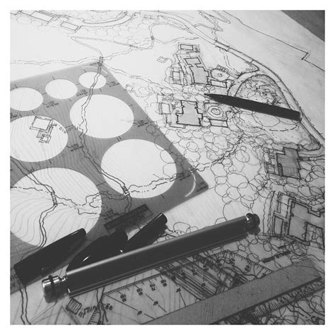Landscape Architecture And Architecture Hand Drawing Concept Design Ig
