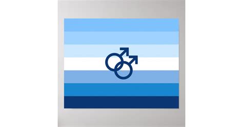 Mlm Gay Male Pride Flag Poster