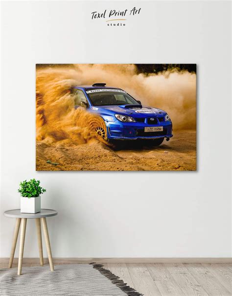 Subaru Impreza Rally Car Canvas Wall Art Multi Panel Print Picture Home