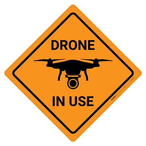 Drone Zone And No Drone Signs Creative Safety Supply