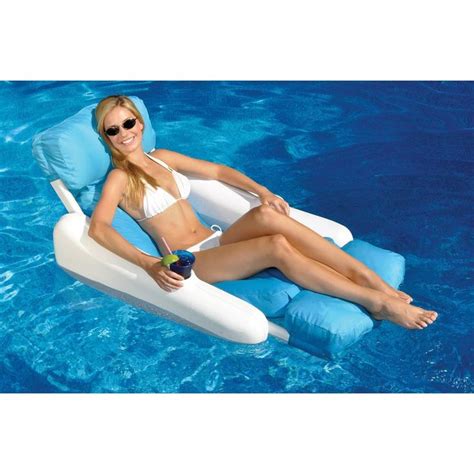 Inflatable Pool Floats SunChaser Lounger Ride On Outdoor Summer Swimming Floater Swimline