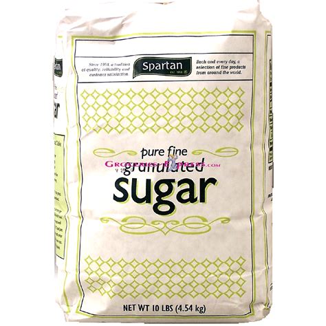 Spartan Pure Fine Granulated Sugar 10lb Sugar Substitute Baking