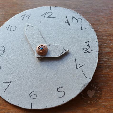 The Time Is Flying When Were Having Fun Playing With This Cardboard Clock