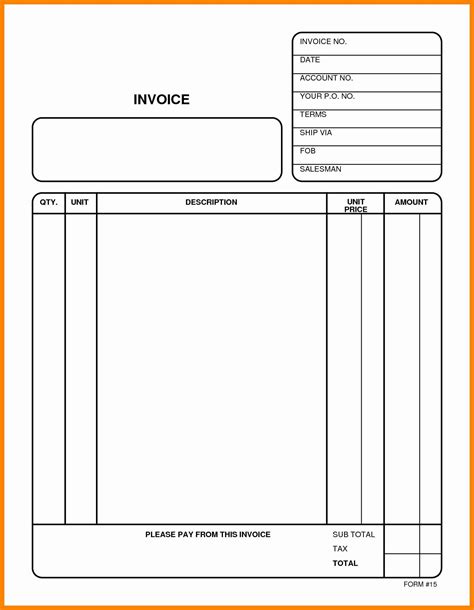 Free Printable Invoice Template Online
