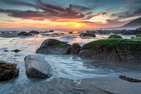 Rocky Beach At Sunset Id 92226612