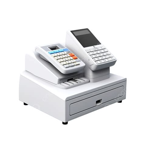 Cash Register Machine Isolated 3d Illustration Or 3d Render 3d