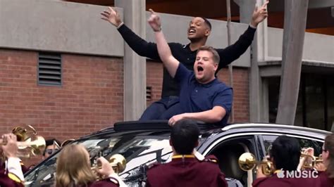 Will Smith Gets Jiggy With James Corden In Epic Celeb Packed Carpool Karaoke Sing Along Watch