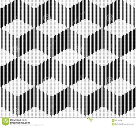 Vector Illustration With Halftone Pattern Isometric Cubes Engraving
