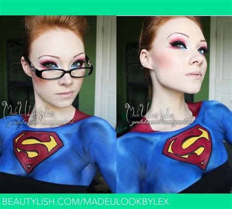 Female Superman Supergirl Makeup Supergirl Costume Superman