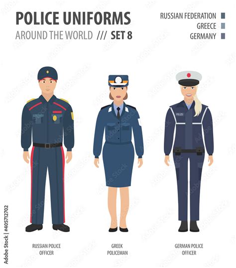 Police Uniforms Around The World Suit Clothing Of European Police
