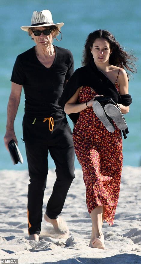 Mick Jagger 78 And Girlfriend Melanie Hamrick 34 Hit The Beach In Rarely Seen Outing