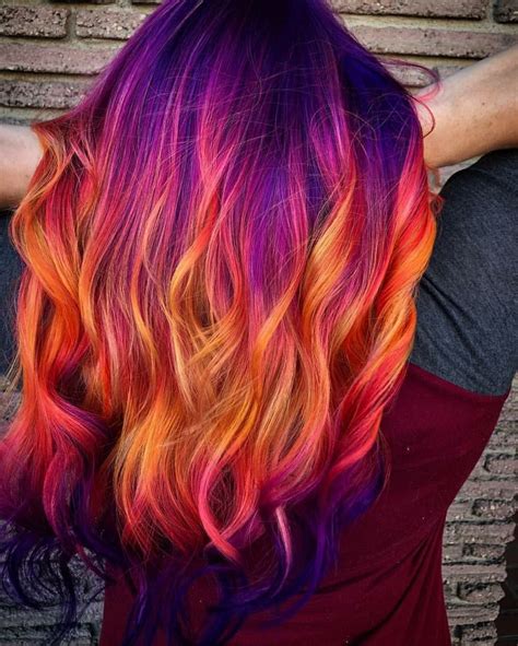 Pin By Диана Третьякова On Цветное окрашивание Sunset Hair Creative